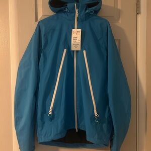 H&M Men's Vibrant Blue Raincoat NWT | size L
